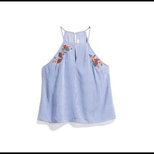 Stitch Fix | LUSH Ealda Keyhole Halter Top Size L